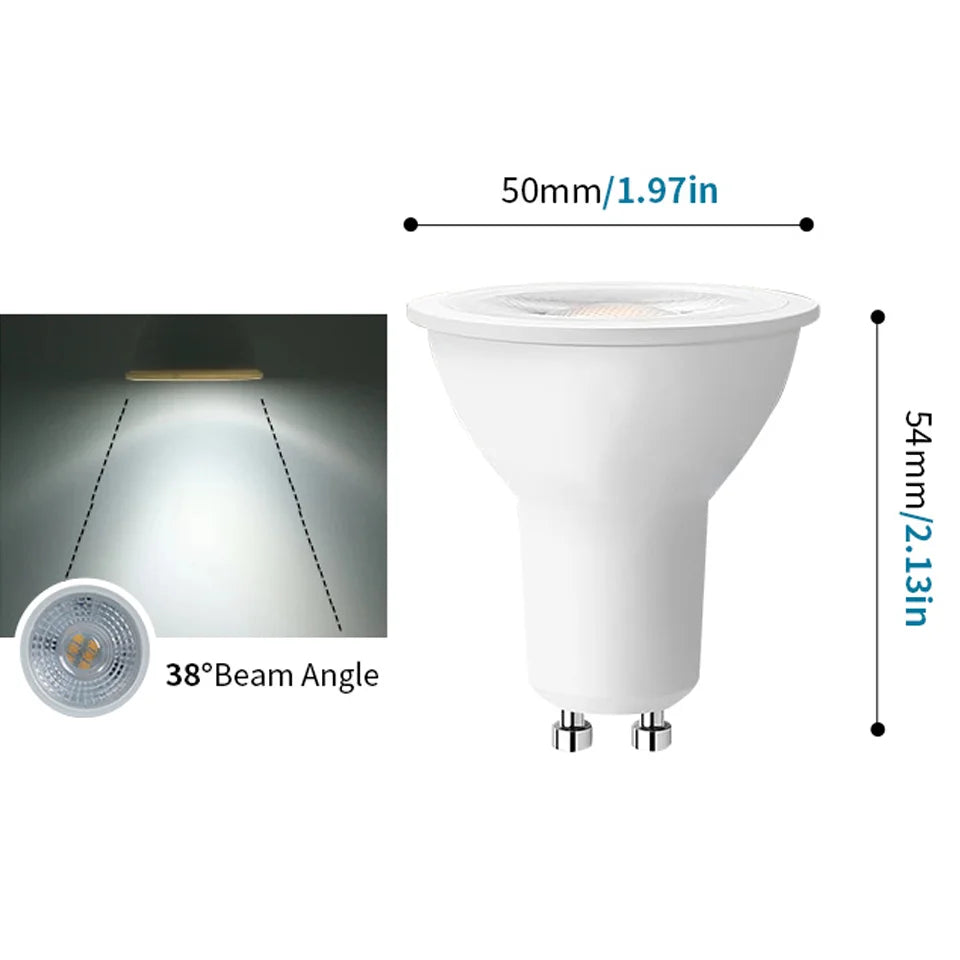 1-10PCS LED spot licht GU10 AC220V LED energiesparlampe 3W 6W 9W 12W LED Lampe Strahler Birne 38 Grad lampara für hause.