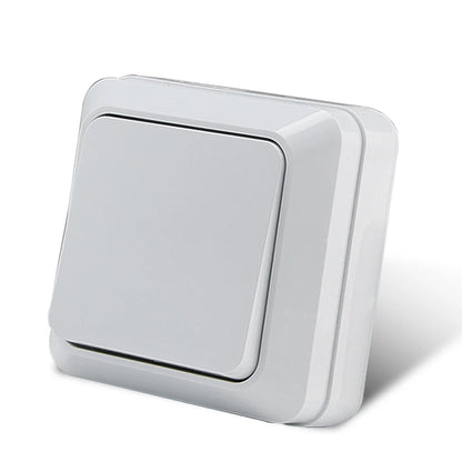 WESA Weiße Wandsteckdose, EU-Standard, Steckdose, Boden, Vintage-Oberfläche, Steckdose, Stecker, flammhemmender Kunststoff.