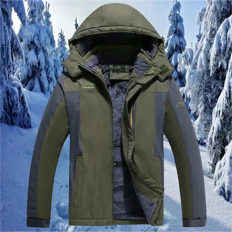 New Winter Men's Down Jacket, Red Sports Casual Coat, Blue Waterproof Jackets (This Jacket Has A Thinner Version Available).