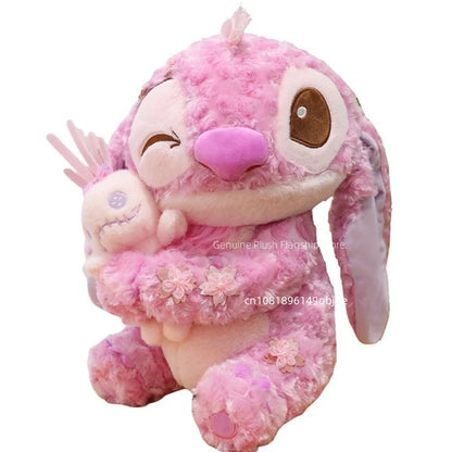 70cm Big Size Disney Lilo & Stitchanime Plush Stuffed Doll Room Decoration Peluche Pillow Angel Plushies Ornaments Gifts.