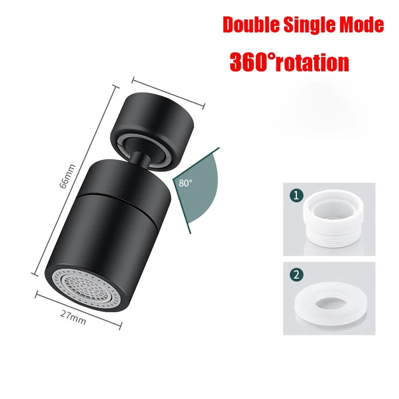 360°Universal Kitchen Faucet Anti-splash Aerator Bathroom Tap Rotatable Faucet 2 Mode Tap Nozzle Bubbler Kitchen Sink Faucet.