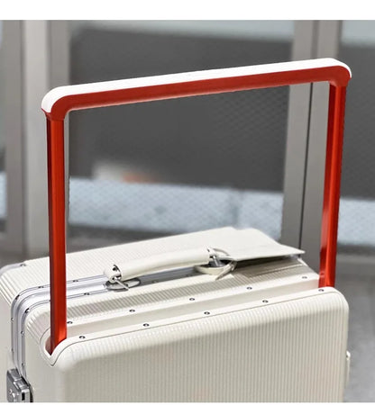 sushimu Koffer, breiter Griff, Reisekoffer für Herren, 20 24, Handgepäck, Damen, PC, Aluminiumrahmen, Trolley.