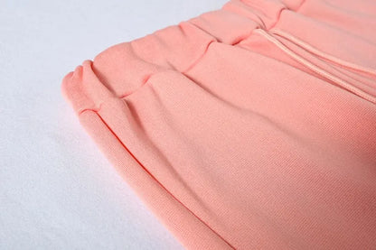 2 Piece Suit Sports for Women's Solid Color Fashion Casual Outfits Set Loungewear Long Sleeve Wide Leg Pants Streetwear