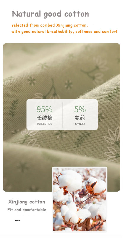 New Women Panties Antibacterial Cotton Lace Underwear Women's Floral Sweet Girls Briefs Mid-waist Shorts Female Lingerie M-XXL.