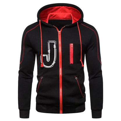 Men's Clothing Casual High Quality Autumn Winter Outdoors Hoodie Daily Jogging Sports Single Piece Zipper Jacket and Sport Pants.