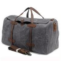 Vintage Crazy Horse Echtes Leder Männer Reisetaschen Gepäck Reisetasche Leder Männer Duffle Bag Große Männer Wochenende Tasche Übernachtung.
