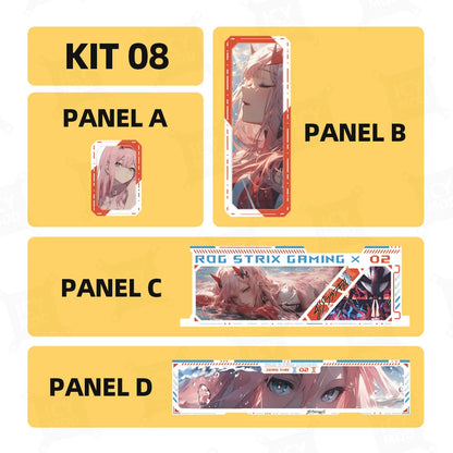 ASUS GX601 Case Lighting panel kit ARGB Laser Engraved Lighting Plate ROG Strix Helios Refit Custom PC MOD Gabinete Shroud.