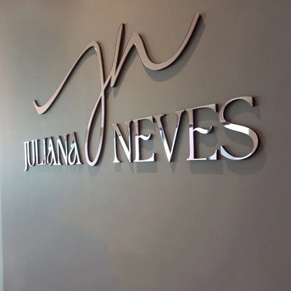 Personalized Large Business Sign Wall Mounted Acrylic 3D Logo Sign Custom Wall Art Beauty Salon Shop Bar Decor Home Decorations.