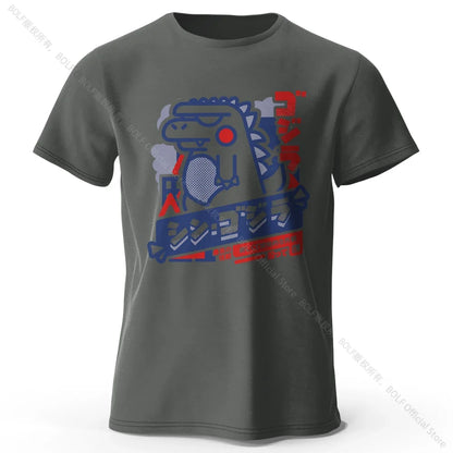 Harajuku Kawaii Animal Printed 100% Cotton T-Shirt, Lightweight Round Neck Short Sleeve Tee, Unisex Casual Wear