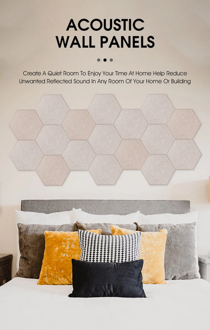 TOUO Acoustic Panel Sound Proof Decorative Wall Panels 12 PCS Acoustic Insulator High Density Noise Absorbing Isolator