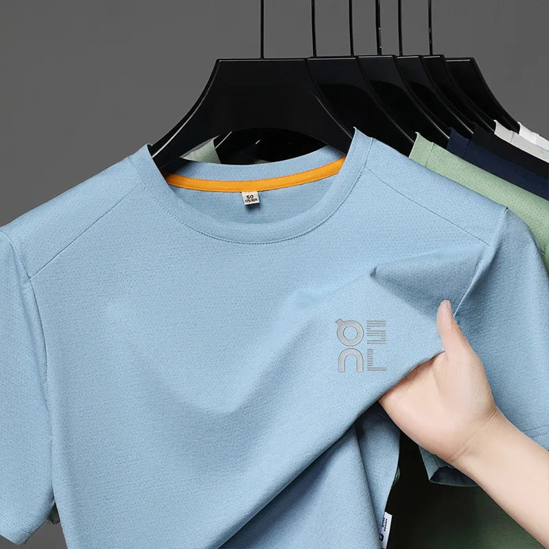 Designer Brand Men's Printed O-neck T-shirt Fashionable Casual Sports Short Sleeved Breathable Cool Luxurious Top Men's Clothing.