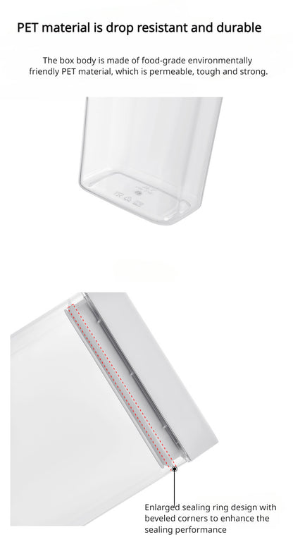 Sealed Plastic Food Storage Box Cereal Candy Dried Jars with Lid Fridge StorageTank Containers Household Items Kitchen Organizer.