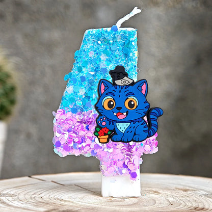 Anime Kpop Dämon Jäger Thema Kerze 3D Nummer 0-9 Kinder Geburtstag Kuchen Dekoration Baby Shower Party Zubehör geschenke