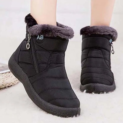Snow Women Boots Comfortable Women's Boots Waterproof Women Shoes Zipper Shoes Woman Soft Fur Women's Winter Boots Botas Mujer.