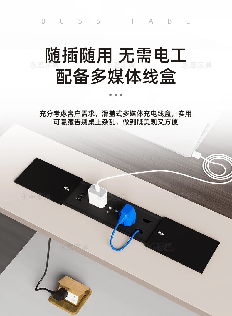 Nordischer minimalistischer Büroschreibtisch, moderner Luxus, Kreativität, Designer, L-förmiger Schreibtisch, fortschrittlicher Raum, Büromöbel, Arbeitstisch FYOD