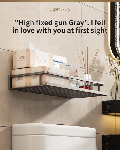 60 cm Breite, verbessertes WC-Aufbewahrungsregal/Badezimmer-Shampoo-Regale, Kleiderbügel, Duschregal, Kleiderbügel, Eckregal