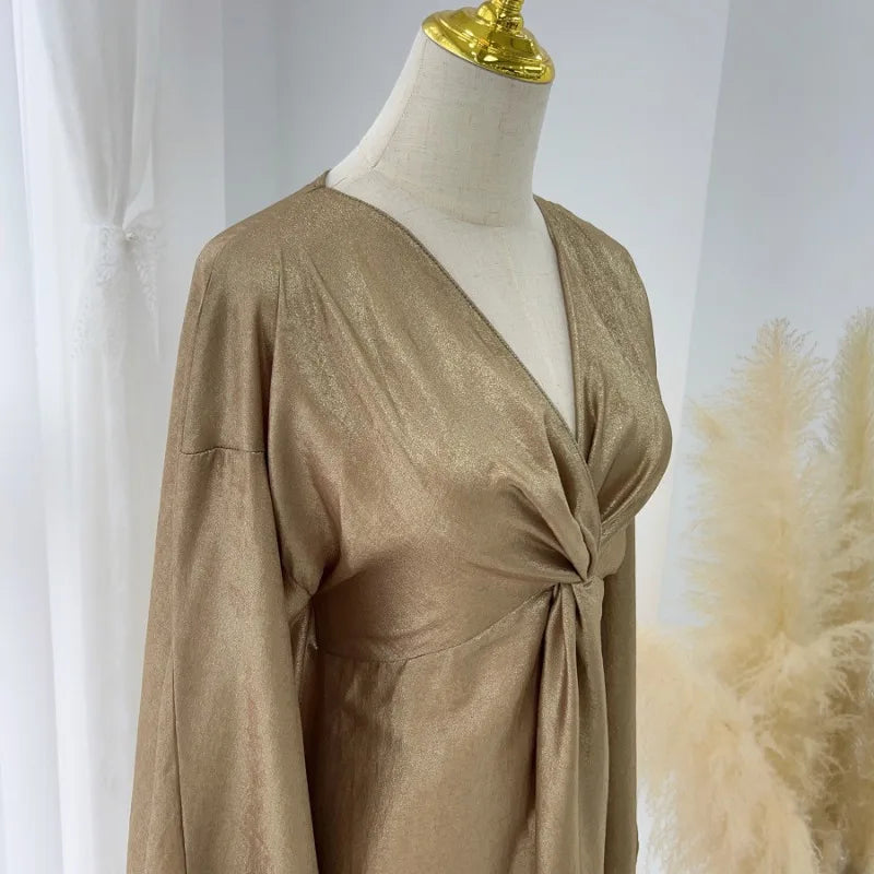 Eid Saudi Arabia Muslim Modest Dress for Women Islam Dubai Abaya Luxury Holiday Party Jalabiya Kebaya 2024 Turkey Kaftan Gown