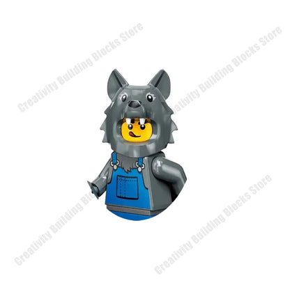 New Hot Series Gray Shark Boy Girls 3D Model DIY Building Bload Toys Classic Movie Children's Toys Gifts