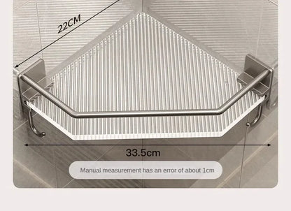 2PCS Badezimmer Acryl Regale Küche Lagerung Organizer Shampoo Regal Dusche Regal Bad Zubehör Kein Bohrer Lagerung Regal