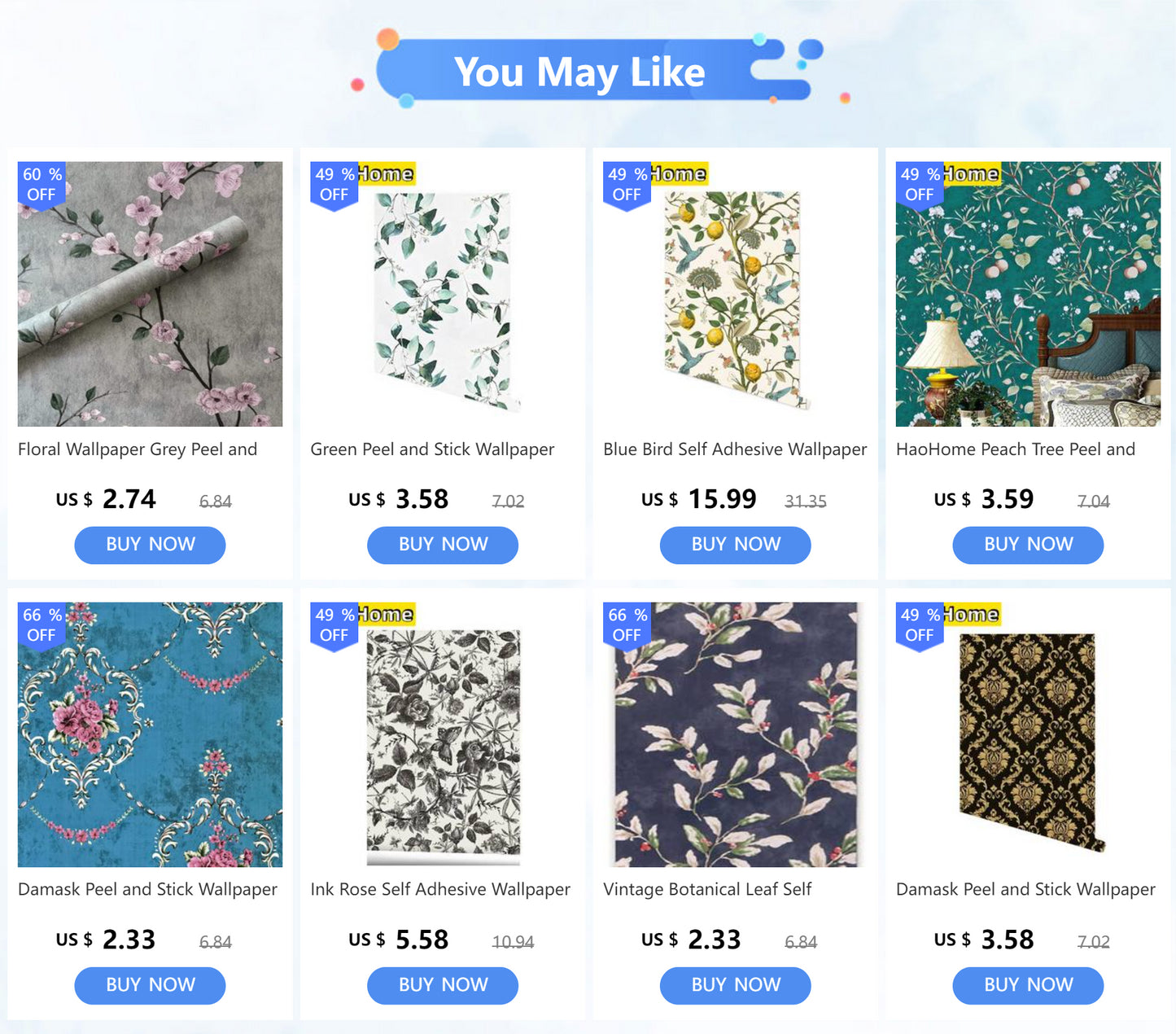 Blumentapete, graue Tapete zum Abziehen und Aufkleben, Blumen-selbstklebende Tapetenrolle, abnehmbares Kontaktpapier, dekorativ