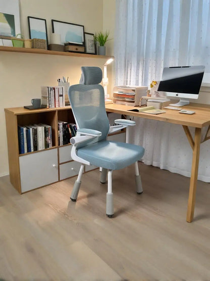 Computerstuhl, Heimsitz, Taille, Studentenschreibtisch, Arbeitsstuhl mit Lift und verstellbarer Rückenlehne