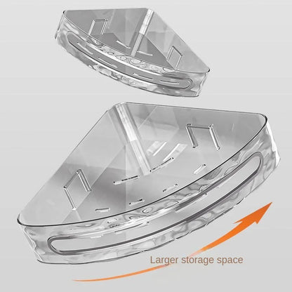 2PCS Badezimmer Regale Küche Lagerung Organizer Kunststoff Shampoo Rack Dusche Regal Bad Zubehör Kein Bohrer Regal