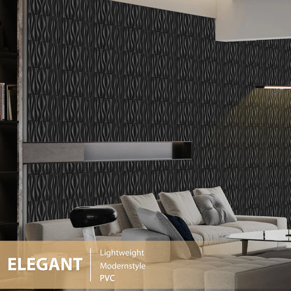 KUUJOJO 12pcs 3D textured wall panel for indoor wall decoration, suitable for living room, hall, bedroom, hotel, office