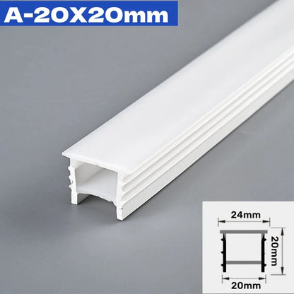 1M-10M Rimless LED Neon Rope Lamp Silicone Tube Diffuser Channel For WS2811 WS2812B Recessed Outdoor Ribbon Flexible Strip Light