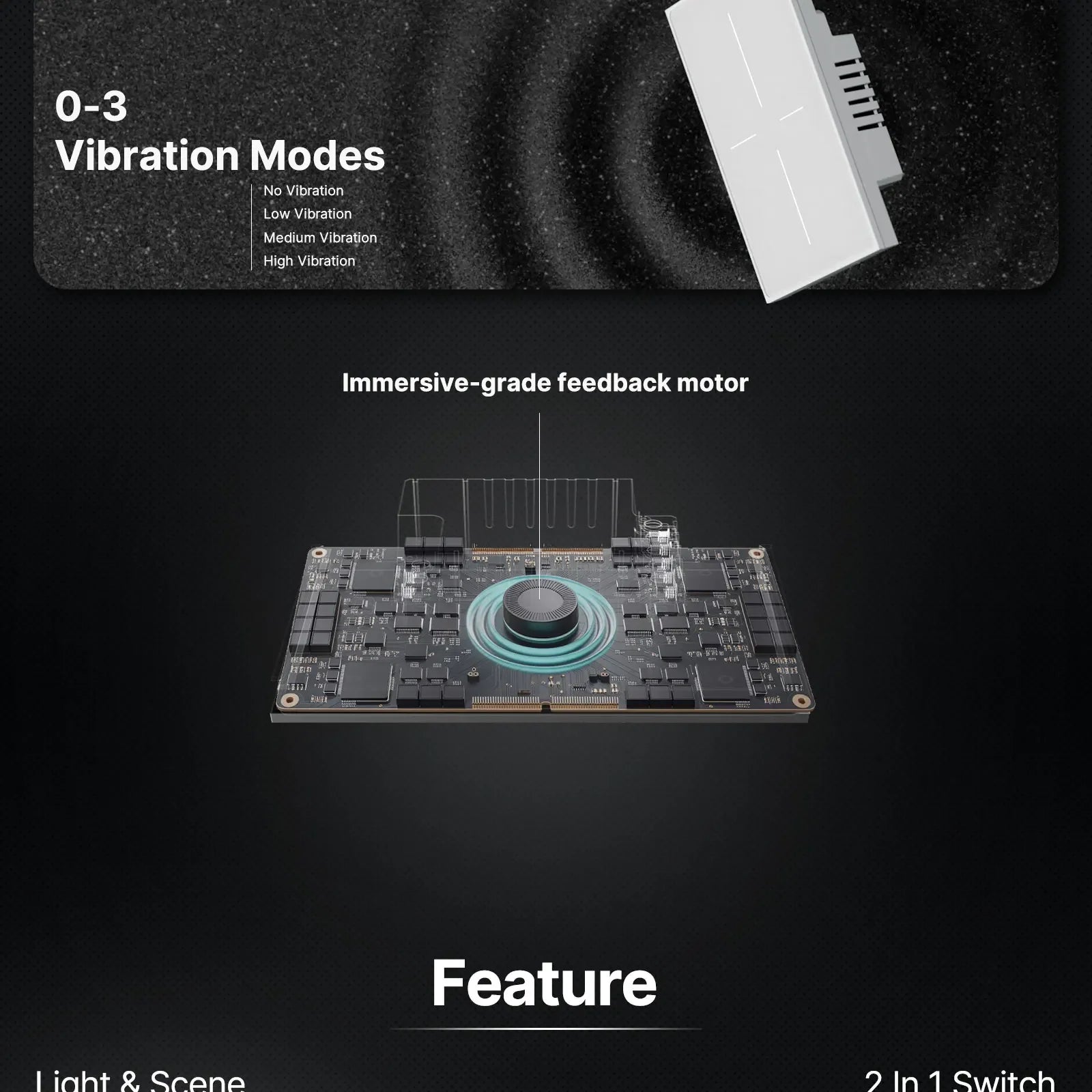 MOES Tuya ZigBee Star Feather Schalter US Smart Air Touch mit neutraler Lichtszene 2in1 APP-Fernbedienung mit Alexa Google Home.