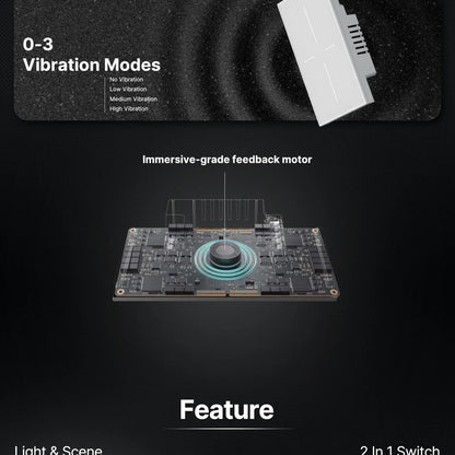 MOES Tuya ZigBee Star Feather Schalter US Smart Air Touch mit neutraler Lichtszene 2in1 APP-Fernbedienung mit Alexa Google Home.