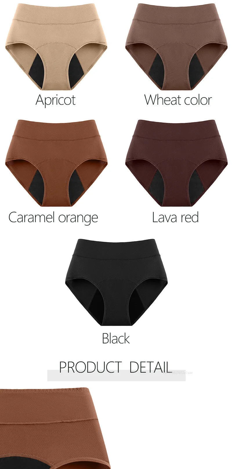 3-Layer Leakproof Menstrual Panties Ladies High-waisted Physiological Pants Icysilk Incontinence Breathable Sport Briefs XS-4XL.