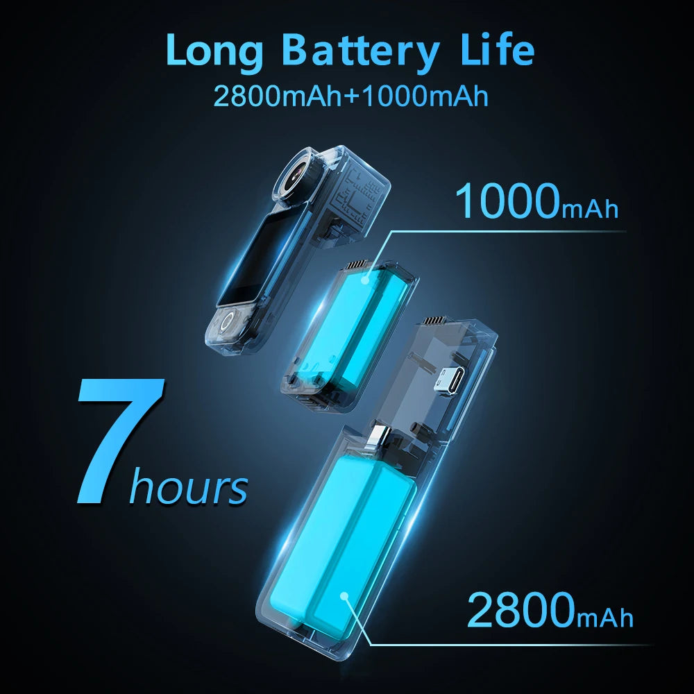 SJCAM C300 4K Action Camera Touch Screen 6-Axis Gyro Stabilization 30m Waterproof 1000+2800mAh Battery 460Min Recording.