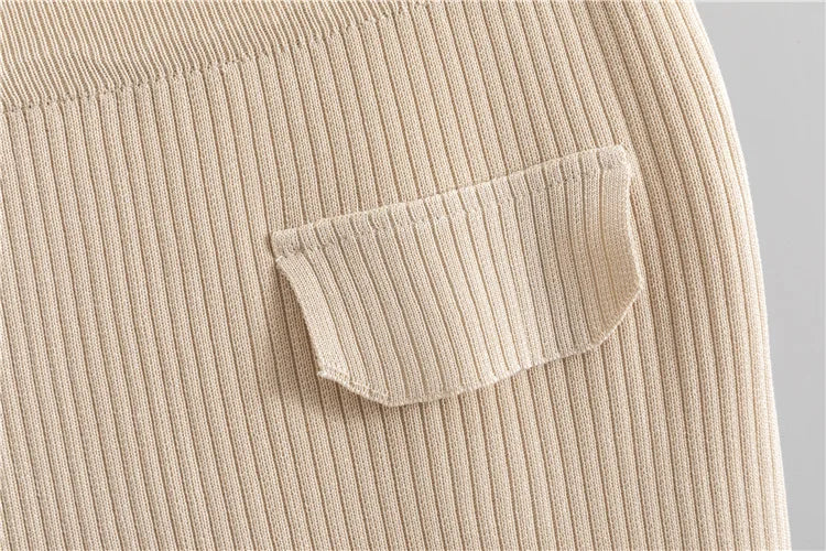 Women Sweater Muslim Knitting Suit Two Piece Sets Pullover Print Knitted Long Skirt Outfits Casual Knitwear Ensemble Autumn 2025.