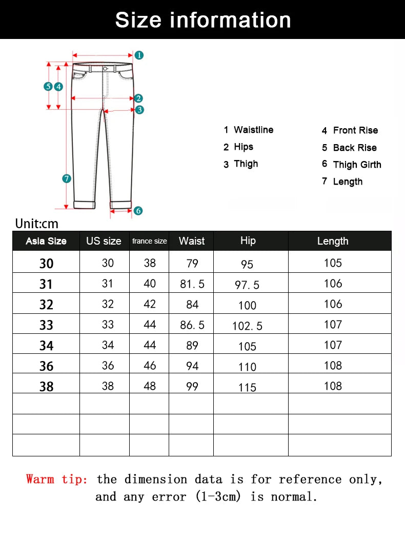 Summer Thin Men's Elastic Cotton Jeans Fashion Blue Comfortable Business Straight Casual Pants Brand Male Clothes Trousers.
