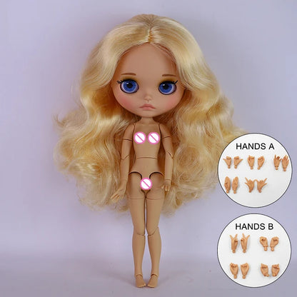 ICY DBS Blyth Doll BJD Joint Body tan Skin Matte Face Set Doll 1/6 30cm Girl Gift Anime SD