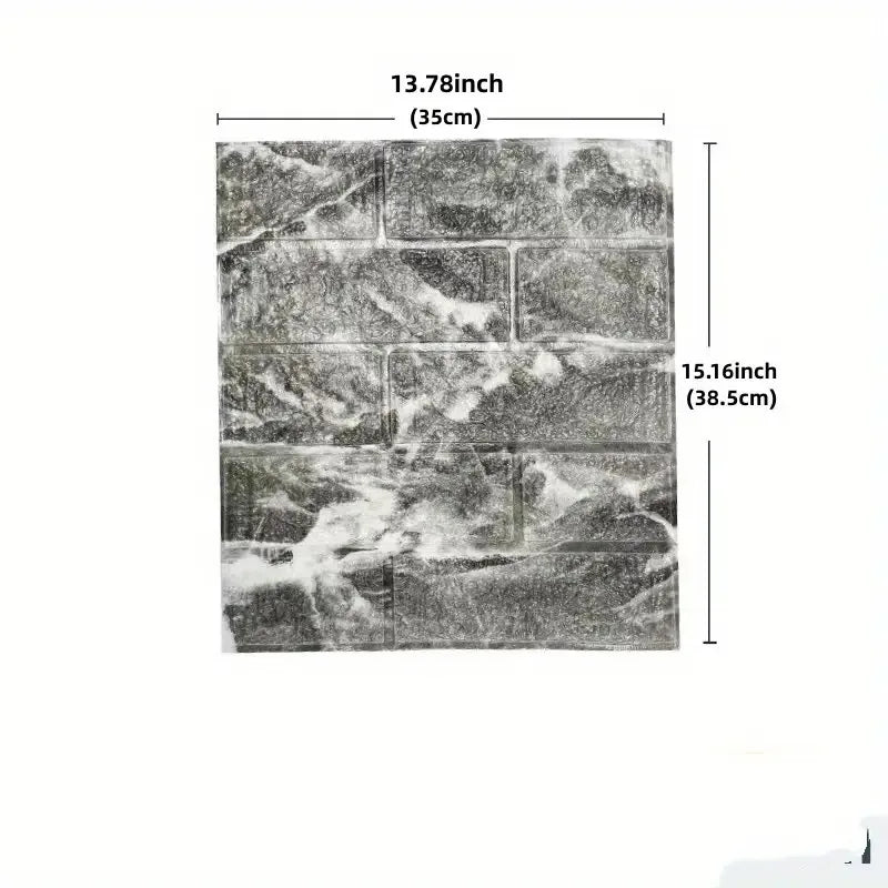 Self-adhesive 1-40pcs 38.5X35cm DIY 3D Wallpaper Retro Brick Pattern Wall Stickers Waterproof Room Decor Foam Home Decoration