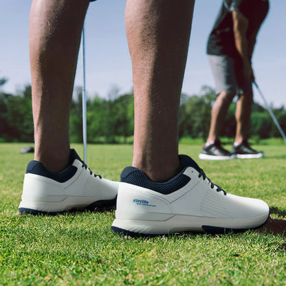 FitVille  Men's Golf Shoes Non-slip Wear-resistant Comfortable Professional Sports Sneakers for Swollen Feet Relieves Toe Pain.