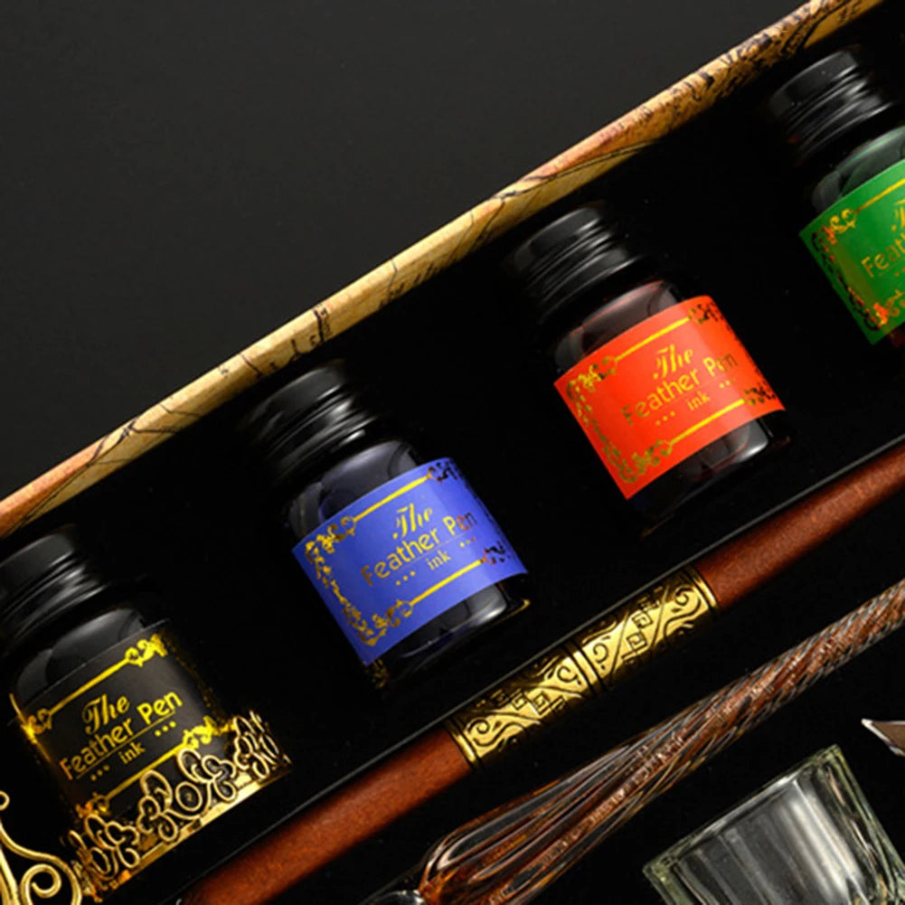 Dip Pen Füllfederhalter Stern Sternenhimmel Glas Kalligraphie Tintenstift Briefpapier Geschenk.