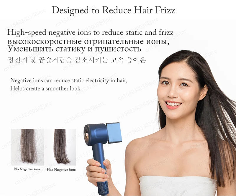 Professional Super Hair Dryer Personal Hair Care Styling Negative ion Salon Tool Constant Anion Electric Leafless Hair Dryers.