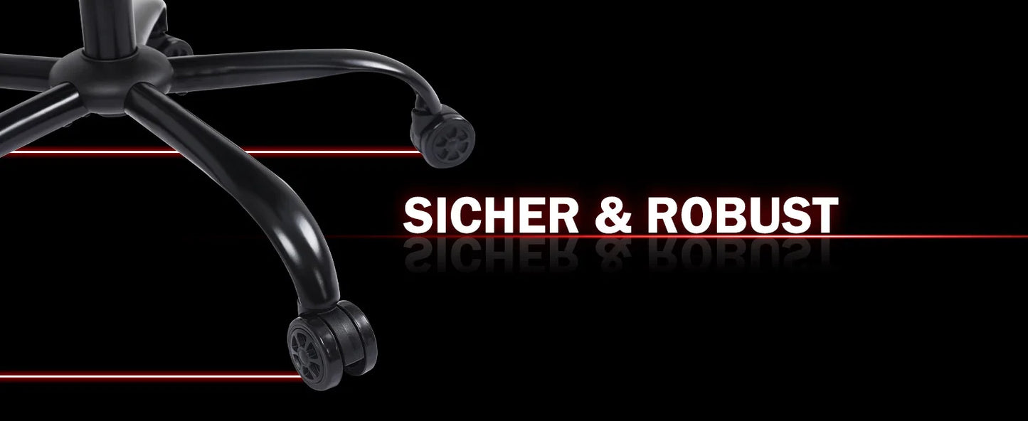 Ergonomischer Gaming-Stuhl mit Fuß stütze, Videospiel stuhl mit hoher Rückenlehne, Computers tuhl, Bürostuhl mit Kopfstütze und Lendenwirbel säule, PU-Leath