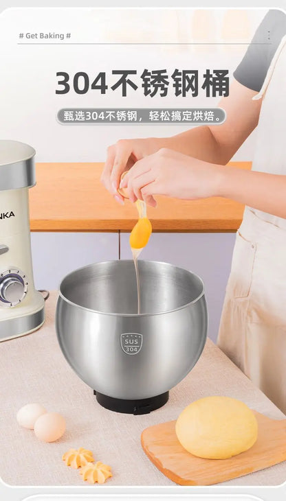 1500W stand Chef Machine mixer Multifunctional  Commercial Mixer Dough Mixer Household Small Automatic New electric blender 220V.