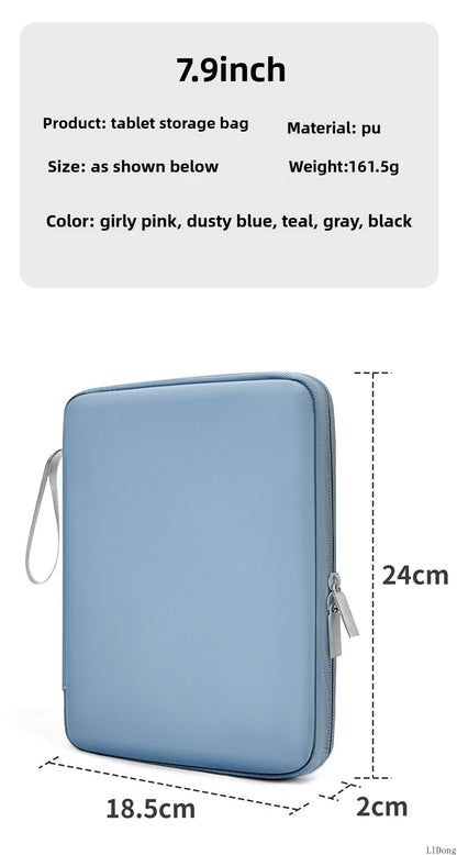 Tablet Cases Bag Sleeve 7.9-12.9 Inch Tablet pouch for IPad air case Pro Samsung Xiaomi Tablet pouch Shockproof  Multi Pockets.