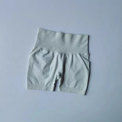 Summer High-Waist Women's Yoga Shorts Breathable Fitness Butt Lift Sports Running Shorts Cycling Push-Up Workout Gym Shorts.