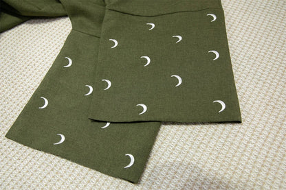 Muslimische Abayas lose Kaftan Frauen islamische Kleidung Mond Stickerei offene Front Abaya Langarm Maxi Länge Kleid Frauen Jilbabs.