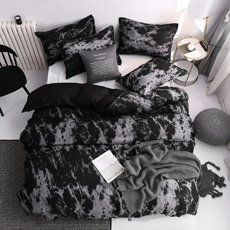 3pcs Duvet Cover Set with Pillow Case Double Comforter Bedding Set Quilt Cover Queen/King Couple or Single Bed.