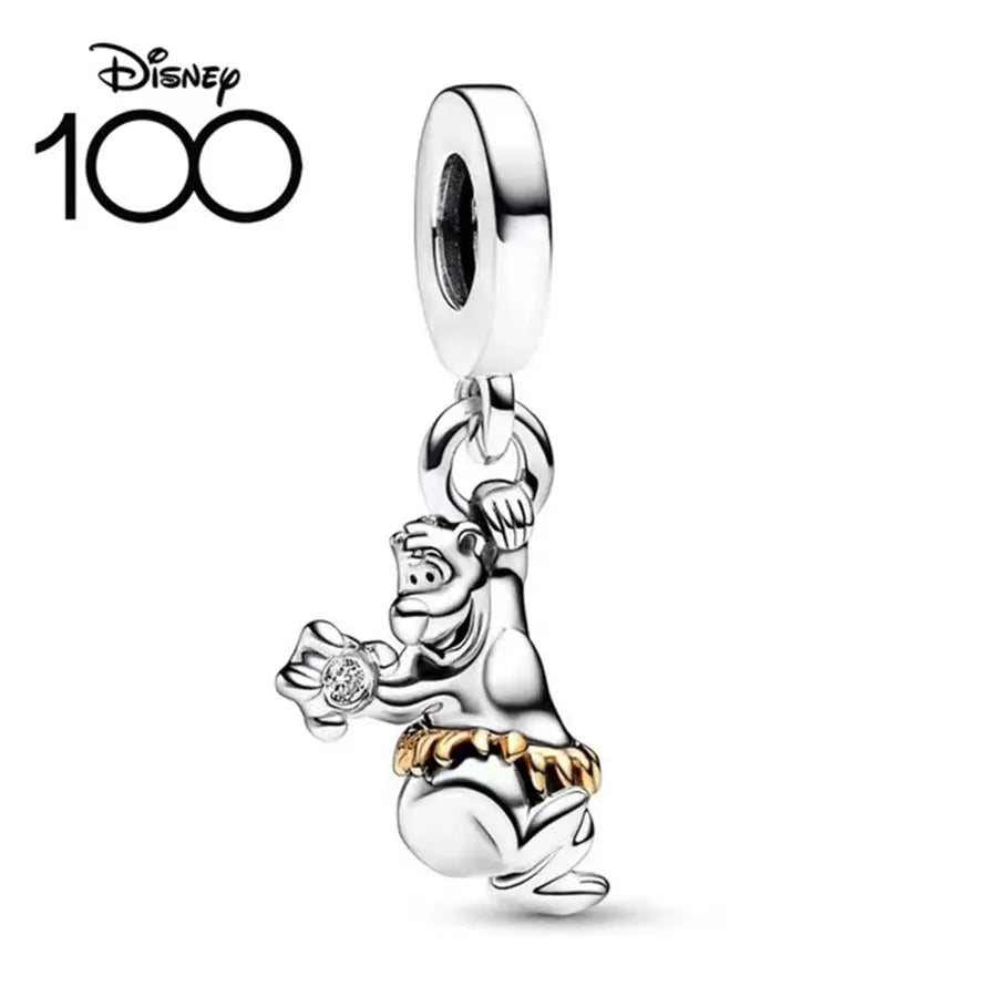 100% 925 sterling silver Disney 100th anniversary charm beads suitable for original DlY bracelet, women's fashion gift
