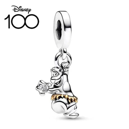 100% 925 sterling silver Disney 100th anniversary charm beads suitable for original DlY bracelet, women's fashion gift