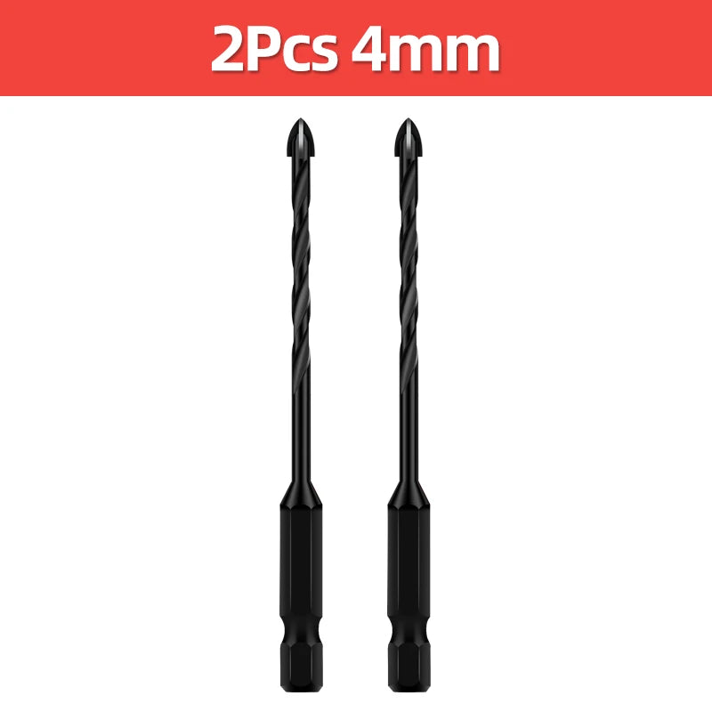 TOOLEYE Kreuz Hex Bohrer Set Für Beton Porzellan Fliesen Glas Metall Multifunktions Bohrer Bits Kit Power Werkzeuge Bohren Bohrer