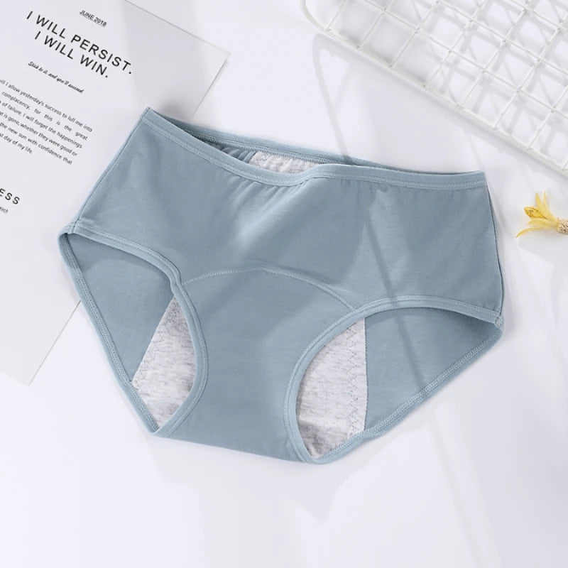 Women's menstrual briefs large flow postpartum water absorption leakproof briefs women's pure cotton menstrual briefs lingerie