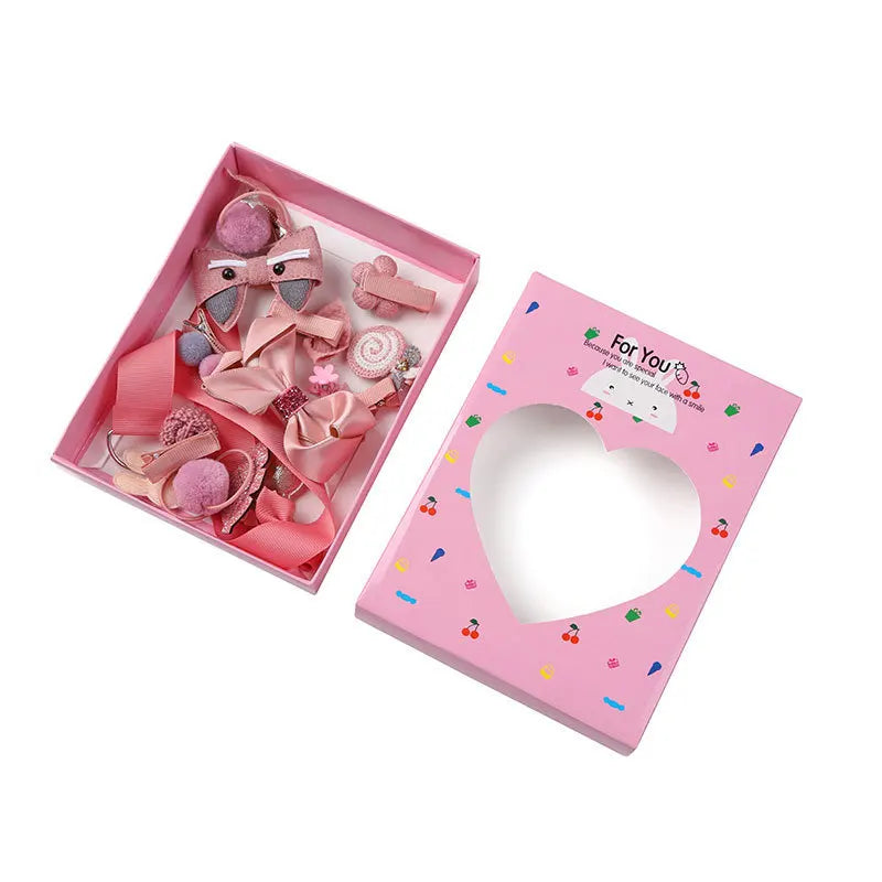 Cute Hair Clip Set,Cute Bow Hair Clips Floral Hair Side Clips Elastic Hair Rings Fashionable Women's Hair Accessories.